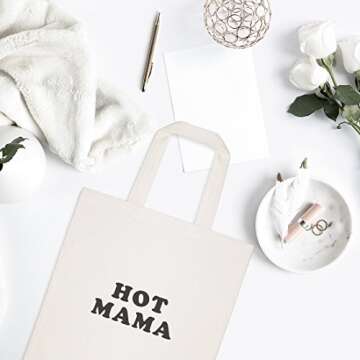 Eco-Friendly Hot Mama Beach & Shopping Tote Bag