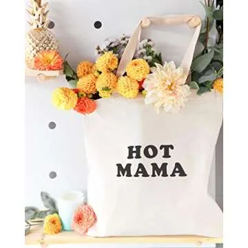 Eco-Friendly Hot Mama Beach & Shopping Tote Bag