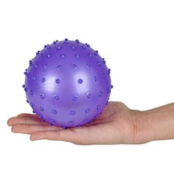 Rhode Island Novelty 7 Inch Knobby Balls for Kids 5 Pack
