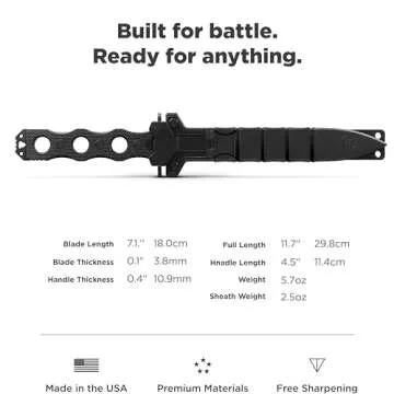Benchmade SOCP 185BK Knife - Tactical and Durable Blade