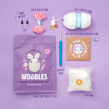 Learn Crochet with The Woobles Beginner Kit JoJo the Bunny