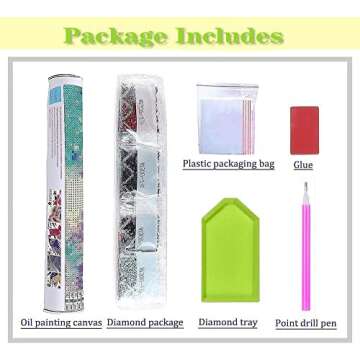 6 Pack Diamond Painting Kits for Adults - Vivid DIY Art with Rhinestones