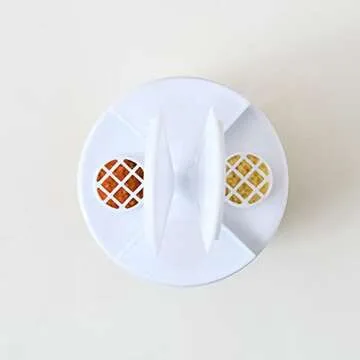 4-Pack 4 in 1 Salt and Pepper Shaker Jars Bottles, 4-Grid Flip Lid Spice Jars - Cylindrical Empty Plastic Seasoning Containers with Transparent Body for Travel Camping BBQ Kitchen Cooking (White)