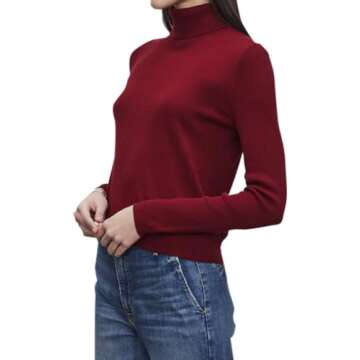 Lux Cotton Cashmere Sweater in Merlot - Stylish Comfort and Elegance