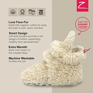 Zutano Furry Baby Booties – Unisex & Super Soft