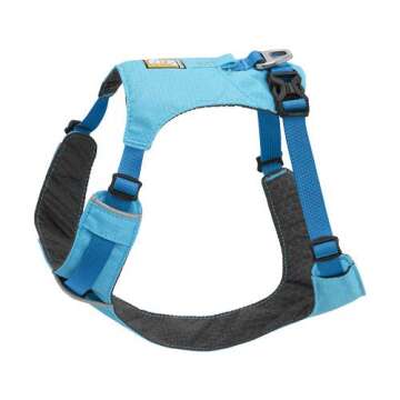 Ruffwear, Hi & Light, Everyday Lightweight Dog Harness, Trail Running, Walking, Hiking, All-Day Wear, Blue Atoll, Small