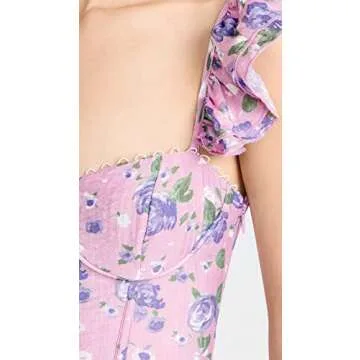 ASTR the label Women's Wedelia Dress, Purple Floral, M