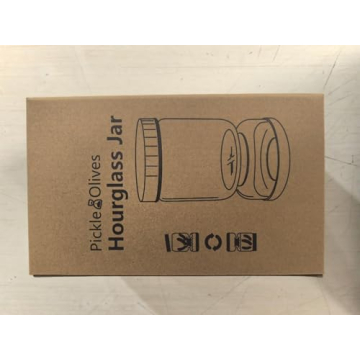 Luvan Pickle Jar Glass Container with Strainer for Fresh Pickles