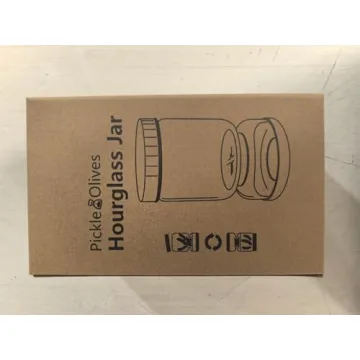 Luvan Pickle Jar Glass Container with Strainer for Fresh Pickles