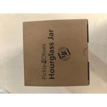 Luvan Pickle Jar Glass Container with Strainer for Fresh Pickles