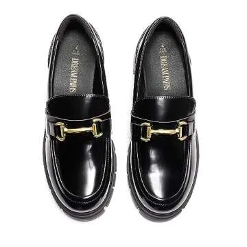 DREAM PAIRS Women's Slip-On Chunky Loafers - Stylish Comfort