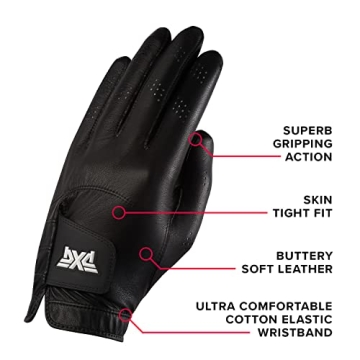 PXG Men's Players Tour Golf Glove - 100% Cabretta Leather with Cotton-Based Elastic Wristband