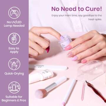 Beetles 36Pcs Dip Powder Nail Kit Starter with 20 Colors