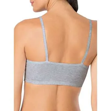 Cotton Spaghetti Strap Sports Bra - 3 Pack Comfort