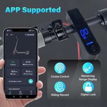 DEAKY Electric Scooter 350W Motor 20 Miles Range