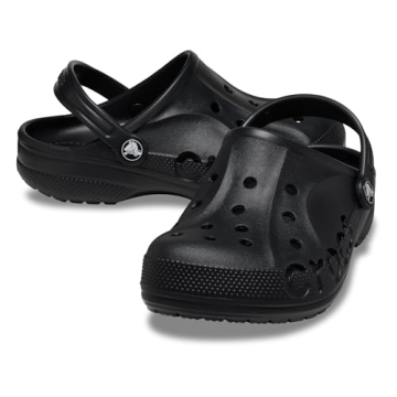 Crocs Via Clog, Slip-on Shoes for Kids and Toddlers, Black, 1 US Unisex Little