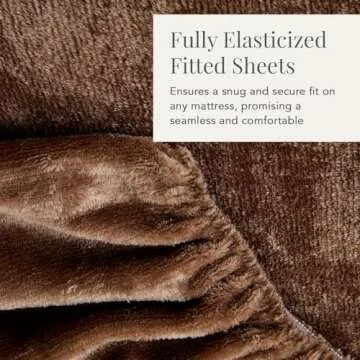 NY Loft Ultra Soft Micro Fleece Sheets Set with Extra Deep Pockets | Extra Soft Velvet Fleece Sheet Set | Super Plush Polar Fleece | Velvet Plush Cozy Warmth | King - Walnut Brown