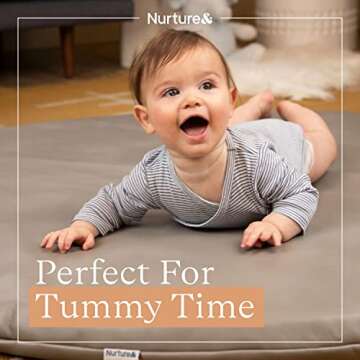 Nurture& Baby Padded Play Mat - Safe Vegan Leather
