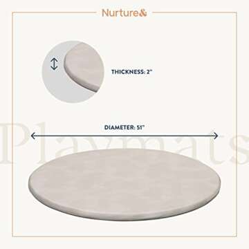 Nurture& Baby Padded Play Mat - Safe Vegan Leather