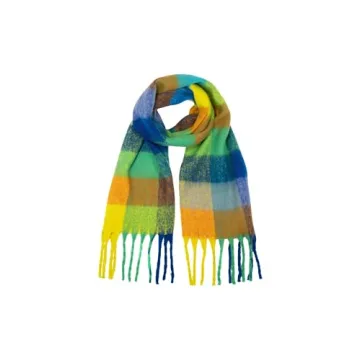 Oversize Checkered Plaid Scarf - Chunky, Warm & Stylish Winter Wrap