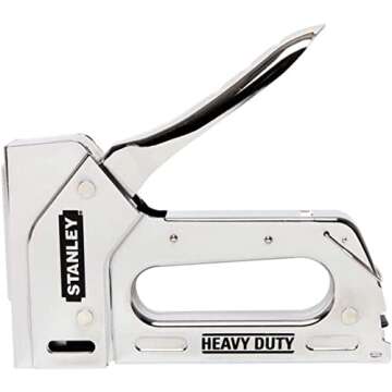 Stanley TR110 Heavy Duty Steel Staple Gun 84 Staple Capacity, Squeeze Trigger And T50 #504 Box of Staples