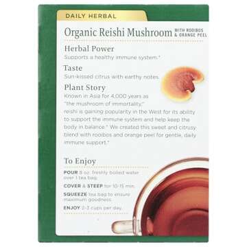Traditional Medicinals, Organic Reishi Mushroom Tea, 16 Count