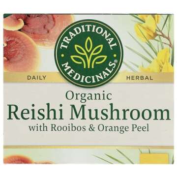 Traditional Medicinals, Organic Reishi Mushroom Tea, 16 Count
