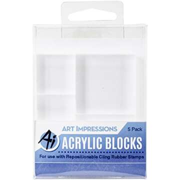 Art Impressions Acrylic Block Variety 5 Pack