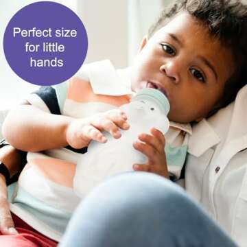 Honey Bear Straw Cups for Babies, 8oz Leak-Proof Cup