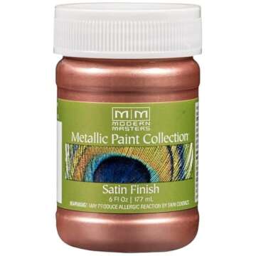 Rust-Oleum Modern Masters Metallic Paint Rose Gold, 6 oz.