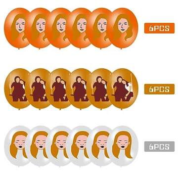 Gilmore Birthday Party Decoration, Include Birthday Banner, Cake Topper, Latex Balloons, Hanging Swirls for Gilmore TV Show Theme Kids Fans Birthday Party Supplies