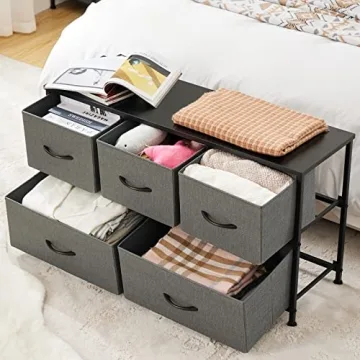 Compact OLIXIS Dresser with 5 Spacious Drawers