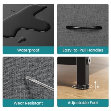 Compact OLIXIS Dresser with 5 Spacious Drawers