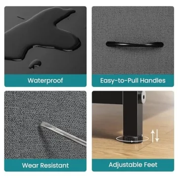 Compact OLIXIS Dresser with 5 Spacious Drawers