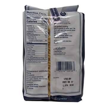 La Molisana Imported Italian Pasta Variety - (1) Each: Fusilli No. 28, Rigatoni No. 31, Penne Ziti R...