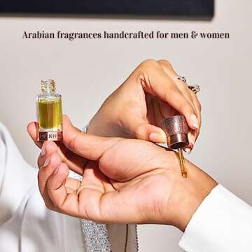 Dukhni Oud Faten Attar Refreshing scents blended with Oud | Authentic Arabic Fragrance Oil | 100% Pure, Alcohol-Free, Halal | 1 bottle x 6ml