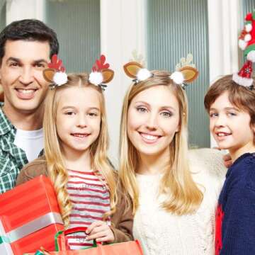 NBjiuyin 8Pcs Christmas Hair Clips Cute Decorative Christmas Hair Accessories Antlers Headdress Hairpin Christmas Tree Hat Hair Bows for Girls Women Kids Gifts