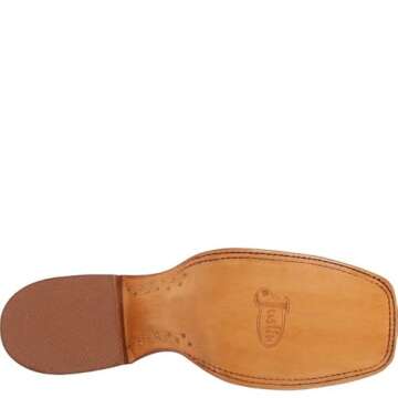 Justin Men's Pascoe Antique Tan Ostrich Boots - 10 D