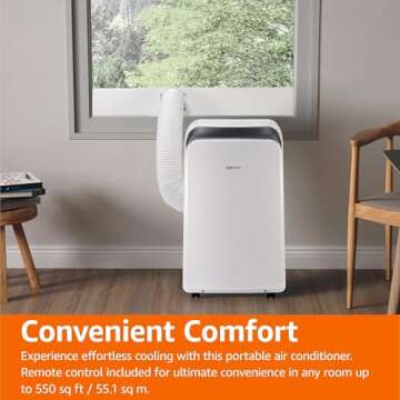 Amazon Basics Portable AC with Cool, Heat and Fan Functions