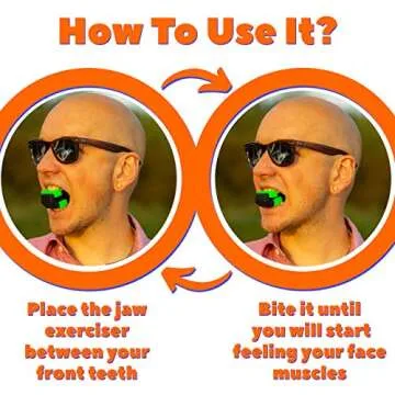 100% Face Facial Tools – Jaw Exerciser (BEGINNER LEVEL- NEW UPGRADED VERSION), Face Exerciser for-Jaw Workout, Double Chin Reducer, Face Slimmer, Mouth Exerciser for the Perfect Slim and Fit Face
