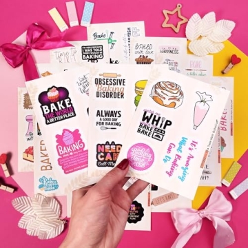 BulbaCraft 100Pcs Baking Stickers for Creative Decor