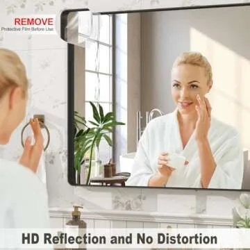 Elegant VANLIO Black Bathroom Mirror for Stylish Spaces