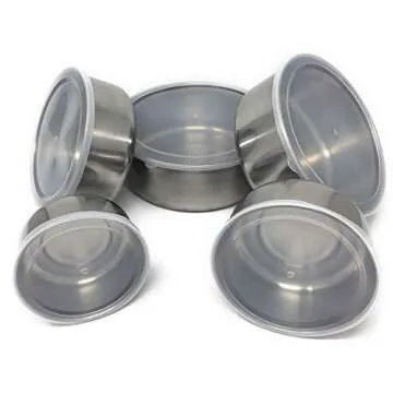 Small Lightweight Stainless Steel Food Storage Bowls