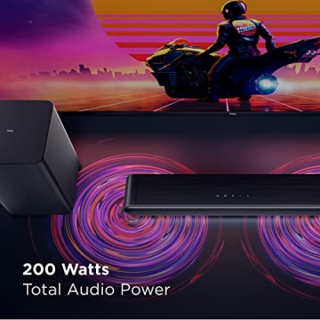 TCL 2.1ch Sound Bar with Wireless Subwoofer and Dolby Audio