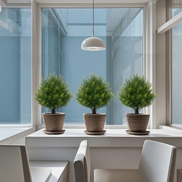 Buy UV Resistant 19'' Artificial Cedar Potted Bush Tree Online