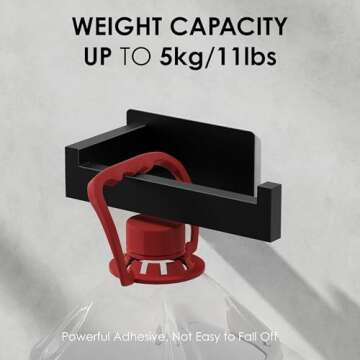 Auxmir Toilet Paper Holder Self Adhesive, Premium Thicken SUS304 Stainless Steel Rustproof Toilet Roll Holder No Drilling, Wall Mount Toilet Tissue Holder for Bathroom Kitchen Washroom RV, Matte Black