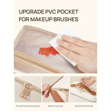 Telena Large Capacity Makeup Bag for Travel & Daily Use