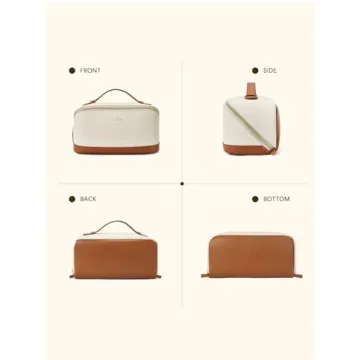 Telena Large Capacity Makeup Bag for Travel & Daily Use