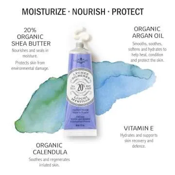 La Chatelaine Hand Cream Trio Tin Gift Set, Ready-To-Gift Tin, Nautral, Made in France with 20% Orga...