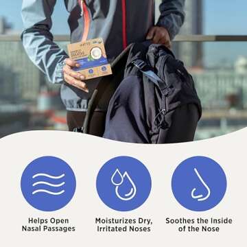 Matys Simply Breathe Nasal Ointment – Dry Nose Relief – Soothes Sore Noses from Air Travel, Dry Climates, CPAP Use & More –Natural Saline Alternative for Adults & Kids – 0.5 oz